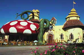 This castle includes a grandfather clock that snores, a wishing well that burps and a talking suit of armor. There is also the Fe-Fi-Fo-Fun Arcade that provides hours of cost-free fun.